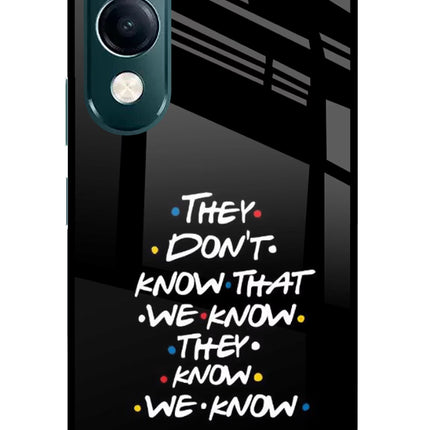 FRIENDS Dialogue iQOO Z10 Lite 5G Glass Case Back Cover by Casekaro