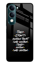 FRIENDS Dialogue iQOO Z10 Lite 5G Glass Case Back Cover by Casekaro