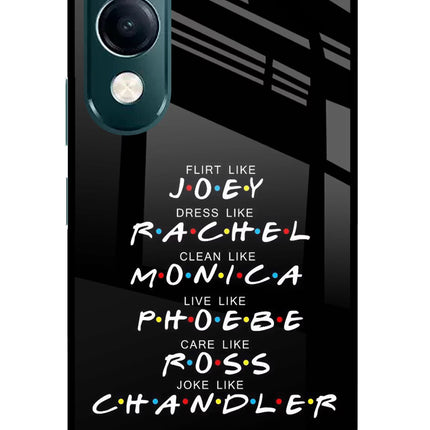 FRIENDS Character iQOO Z10 Lite 5G Glass Case Back Cover by Casekaro