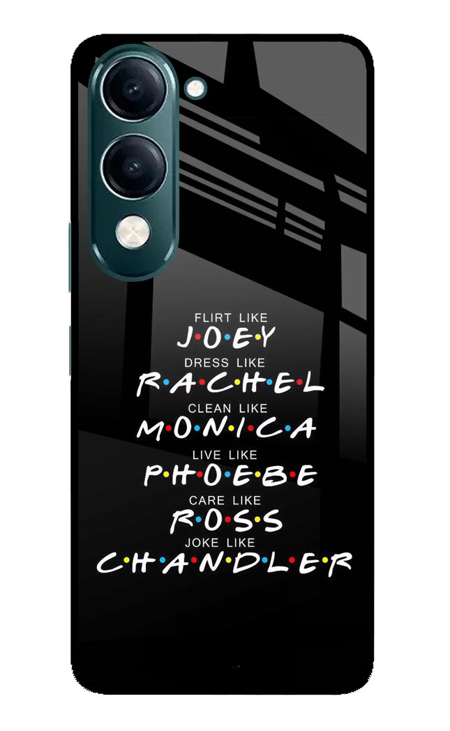 FRIENDS Character iQOO Z10 Lite 5G Glass Case Back Cover by Casekaro