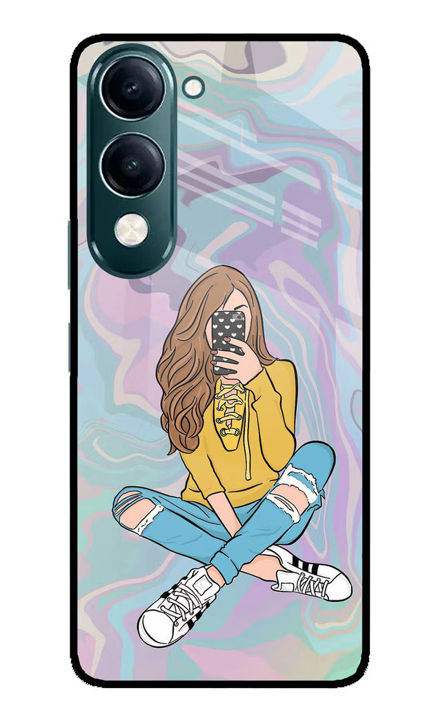 Selfie Girl iQOO Z10 Lite 5G Glass Case Back Cover by Casekaro