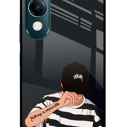 Aesthetic Boy iQOO Z10 Lite 5G Glass Case Back Cover by Casekaro