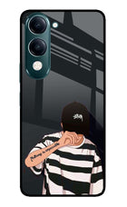 Aesthetic Boy iQOO Z10 Lite 5G Glass Case Back Cover by Casekaro