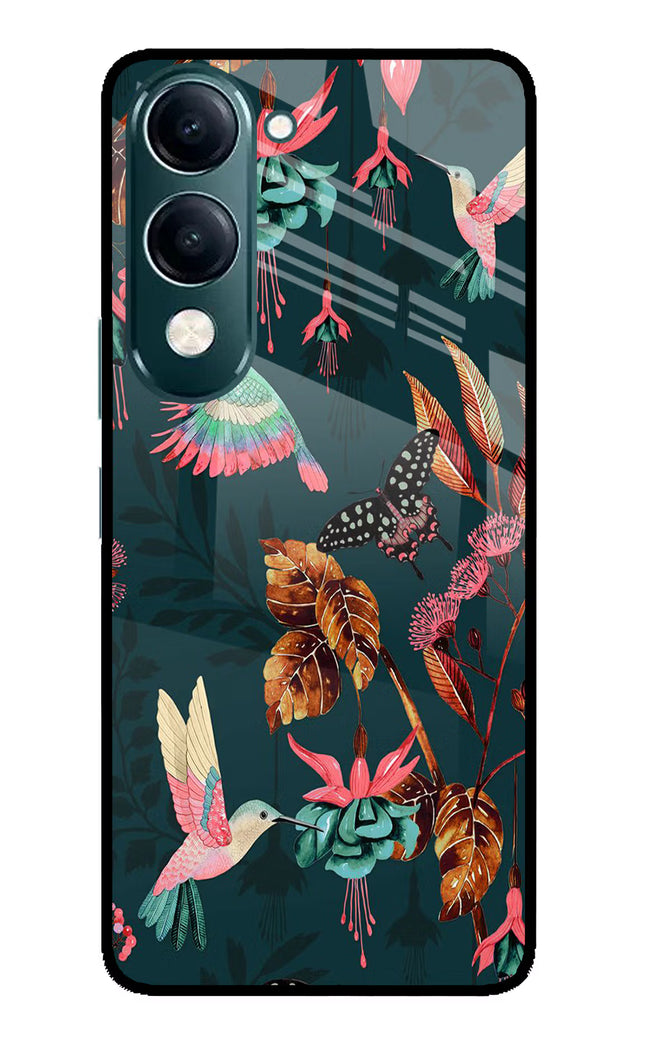 Birds iQOO Z10 Lite 5G Glass Case Back Cover by Casekaro