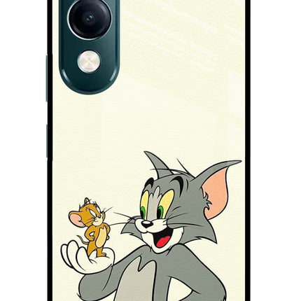 Tom & Jerry iQOO Z10 Lite 5G Glass Case Back Cover by Casekaro