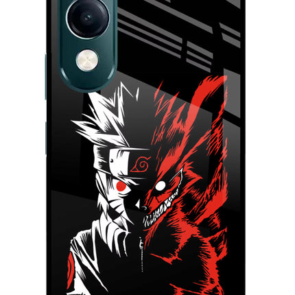 Naruto Two Face iQOO Z10 Lite 5G Glass Case Back Cover by Casekaro