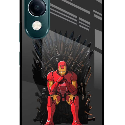 Ironman Throne iQOO Z10 Lite 5G Glass Case Back Cover by Casekaro
