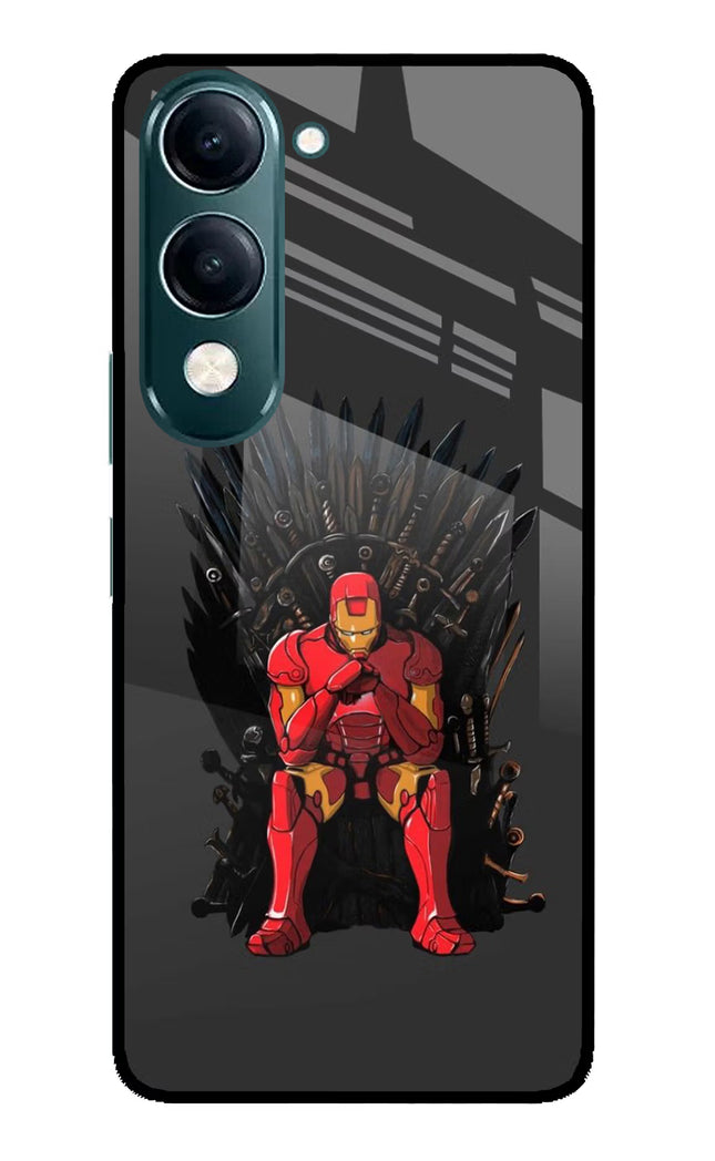 Ironman Throne iQOO Z10 Lite 5G Glass Case Back Cover by Casekaro