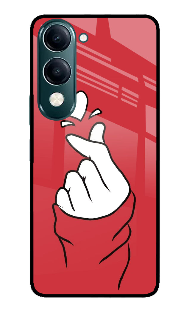 Korean Love Sign iQOO Z10 Lite 5G Glass Case Back Cover by Casekaro