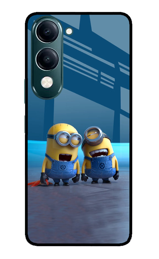 Minion Laughing iQOO Z10 Lite 5G Glass Case Back Cover by Casekaro