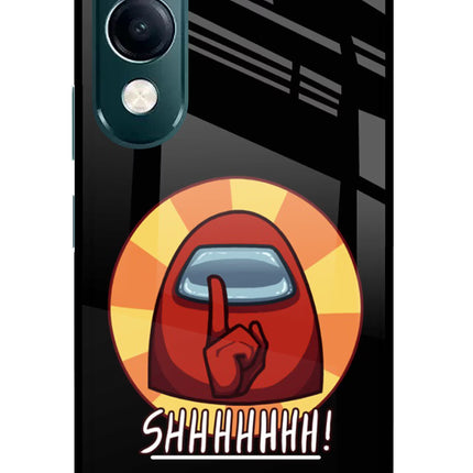 Among Us Shhh! iQOO Z10 Lite 5G Glass Case Back Cover by Casekaro