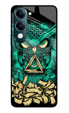 Green Owl iQOO Z10 Lite 5G Glass Case Back Cover by Casekaro