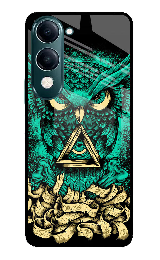 Green Owl iQOO Z10 Lite 5G Glass Case Back Cover by Casekaro