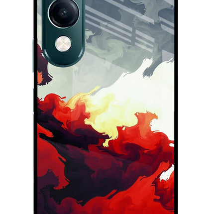 Fire Cloud iQOO Z10 Lite 5G Glass Case Back Cover by Casekaro