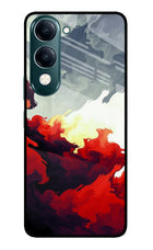 Fire Cloud iQOO Z10 Lite 5G Glass Case Back Cover by Casekaro