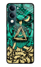 Green Owl iQOO Z10 Lite 5G Glass Case Back Cover by Casekaro