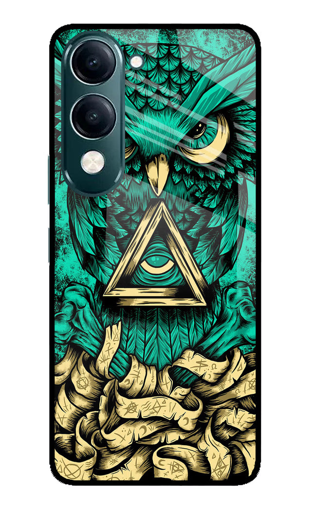 Green Owl iQOO Z10 Lite 5G Glass Case Back Cover by Casekaro