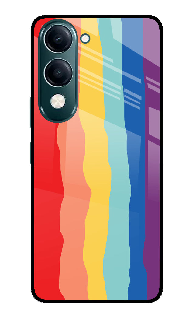 Rainbow iQOO Z10 Lite 5G Glass Case Back Cover by Casekaro