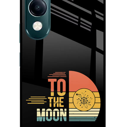 To the Moon iQOO Z10 Lite 5G Glass Case Back Cover by Casekaro