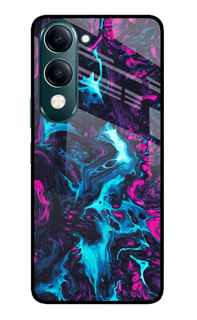 Abstract iQOO Z10 Lite 5G Glass Case Back Cover by Casekaro