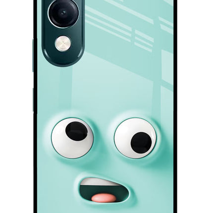 Funny Cartoon iQOO Z10 Lite 5G Glass Case Back Cover by Casekaro