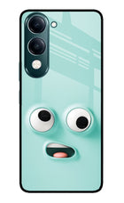 Funny Cartoon iQOO Z10 Lite 5G Glass Case Back Cover by Casekaro