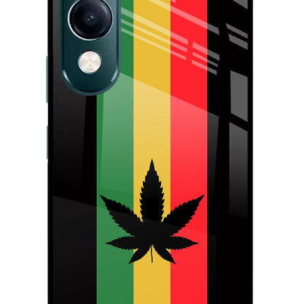 Weed Flag iQOO Z10 Lite 5G Glass Case Back Cover by Casekaro