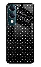 White Dots iQOO Z10 Lite 5G Glass Case Back Cover by Casekaro