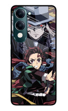 Demon Slayer iQOO Z10 Lite 5G Glass Case Back Cover by Casekaro