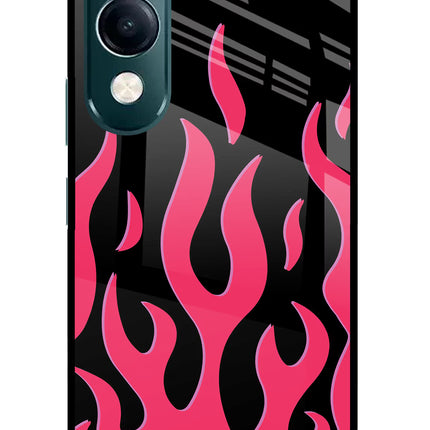 Fire Flames iQOO Z10 Lite 5G Glass Case Back Cover by Casekaro