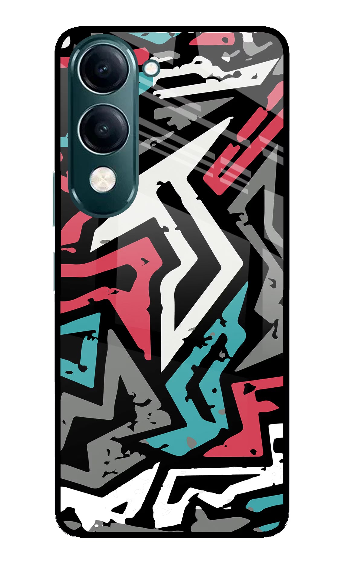 Geometric Graffiti iQOO Z10 Lite 5G Glass Case
