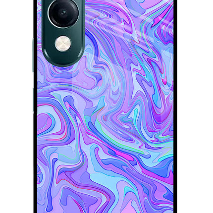 Glitter iQOO Z10 Lite 5G Glass Case Back Cover by Casekaro