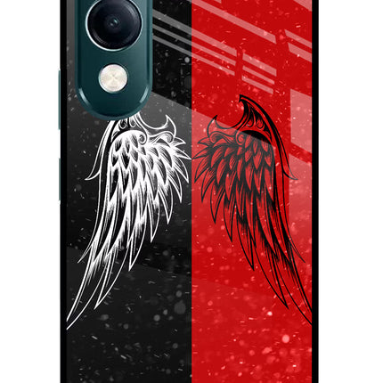 Wings iQOO Z10 Lite 5G Glass Case Back Cover by Casekaro