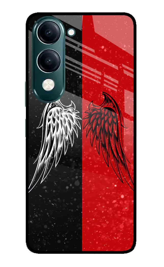 Wings iQOO Z10 Lite 5G Glass Case Back Cover by Casekaro