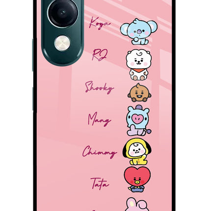 BTS names iQOO Z10 Lite 5G Glass Case Back Cover by Casekaro