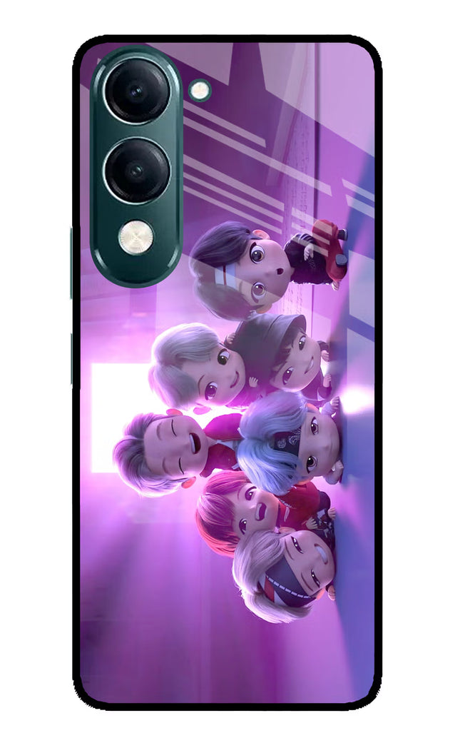 BTS Chibi iQOO Z10 Lite 5G Glass Case Back Cover by Casekaro