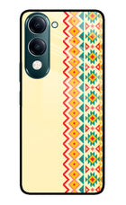 Ethnic Seamless iQOO Z10 Lite 5G Glass Case Back Cover by Casekaro