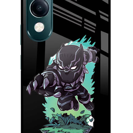 Black Panther iQOO Z10 Lite 5G Glass Case Back Cover by Casekaro