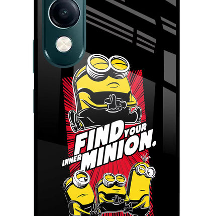 Find your inner Minion iQOO Z10 Lite 5G Glass Case Back Cover by Casekaro