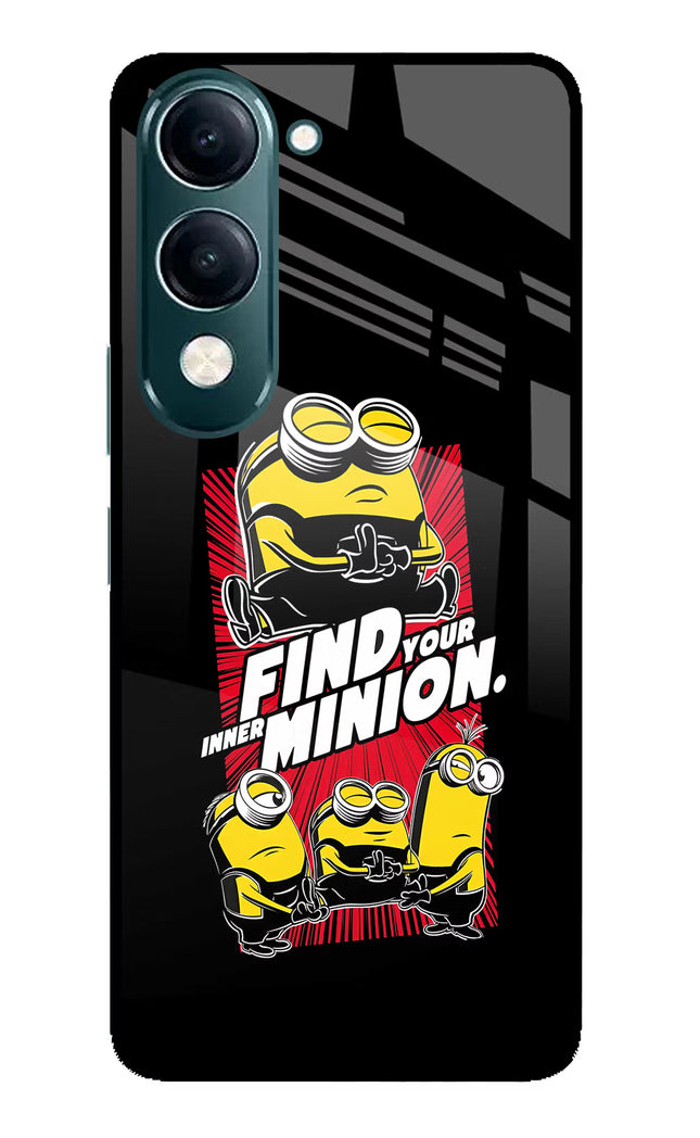 Find your inner Minion iQOO Z10 Lite 5G Glass Case Back Cover by Casekaro