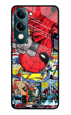 Spider Man iQOO Z10 Lite 5G Glass Case Back Cover by Casekaro