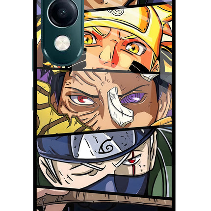 Naruto Character iQOO Z10 Lite 5G Glass Case Back Cover by Casekaro