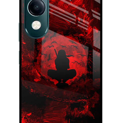 Itachi Uchiha iQOO Z10 Lite 5G Glass Case Back Cover by Casekaro