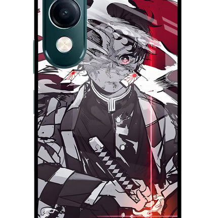 Demon Slayer iQOO Z10 Lite 5G Glass Case Back Cover by Casekaro
