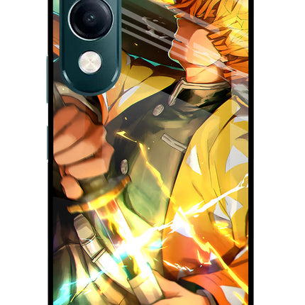 Demon Slayer iQOO Z10 Lite 5G Glass Case Back Cover by Casekaro