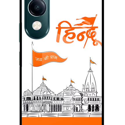 Jai Shree Ram Hindu iQOO Z10 Lite 5G Glass Case Back Cover by Casekaro