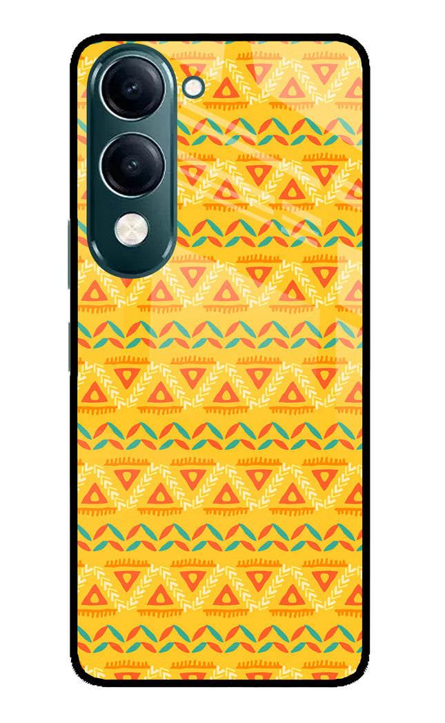 Tribal Pattern iQOO Z10 Lite 5G Glass Case Back Cover by Casekaro