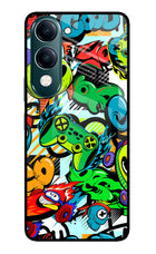 Game Doodle iQOO Z10 Lite 5G Glass Case Back Cover by Casekaro