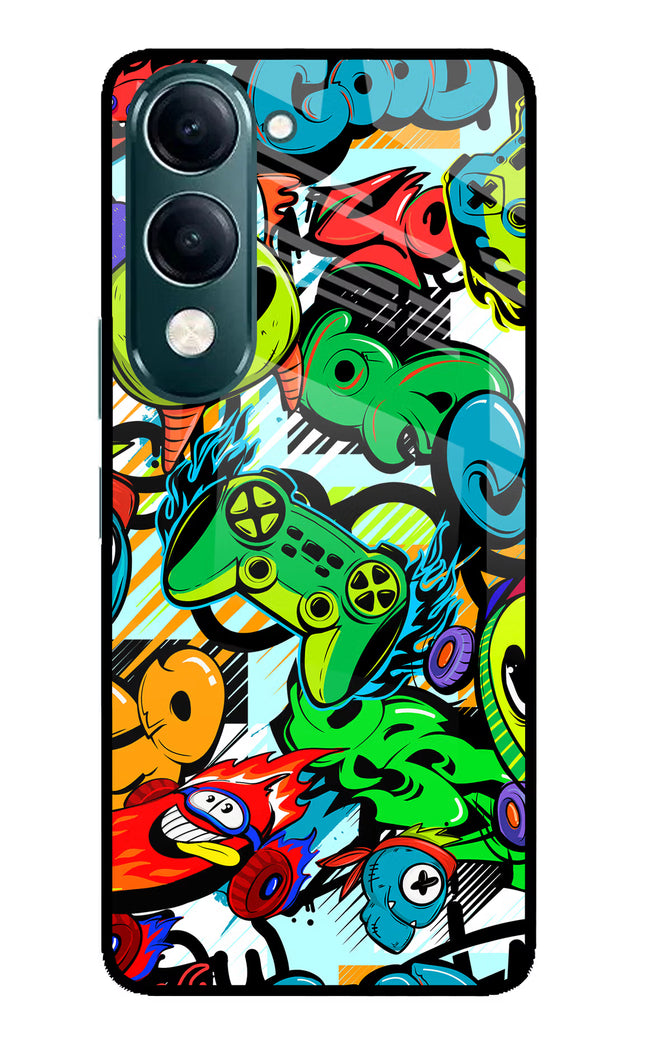 Game Doodle iQOO Z10 Lite 5G Glass Case Back Cover by Casekaro
