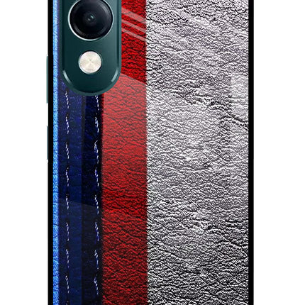BMW Stripes iQOO Z10 Lite 5G Glass Case Back Cover by Casekaro